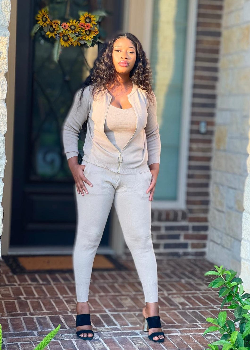 Let's get it long Sleeve Matching Set /New Arrivals
