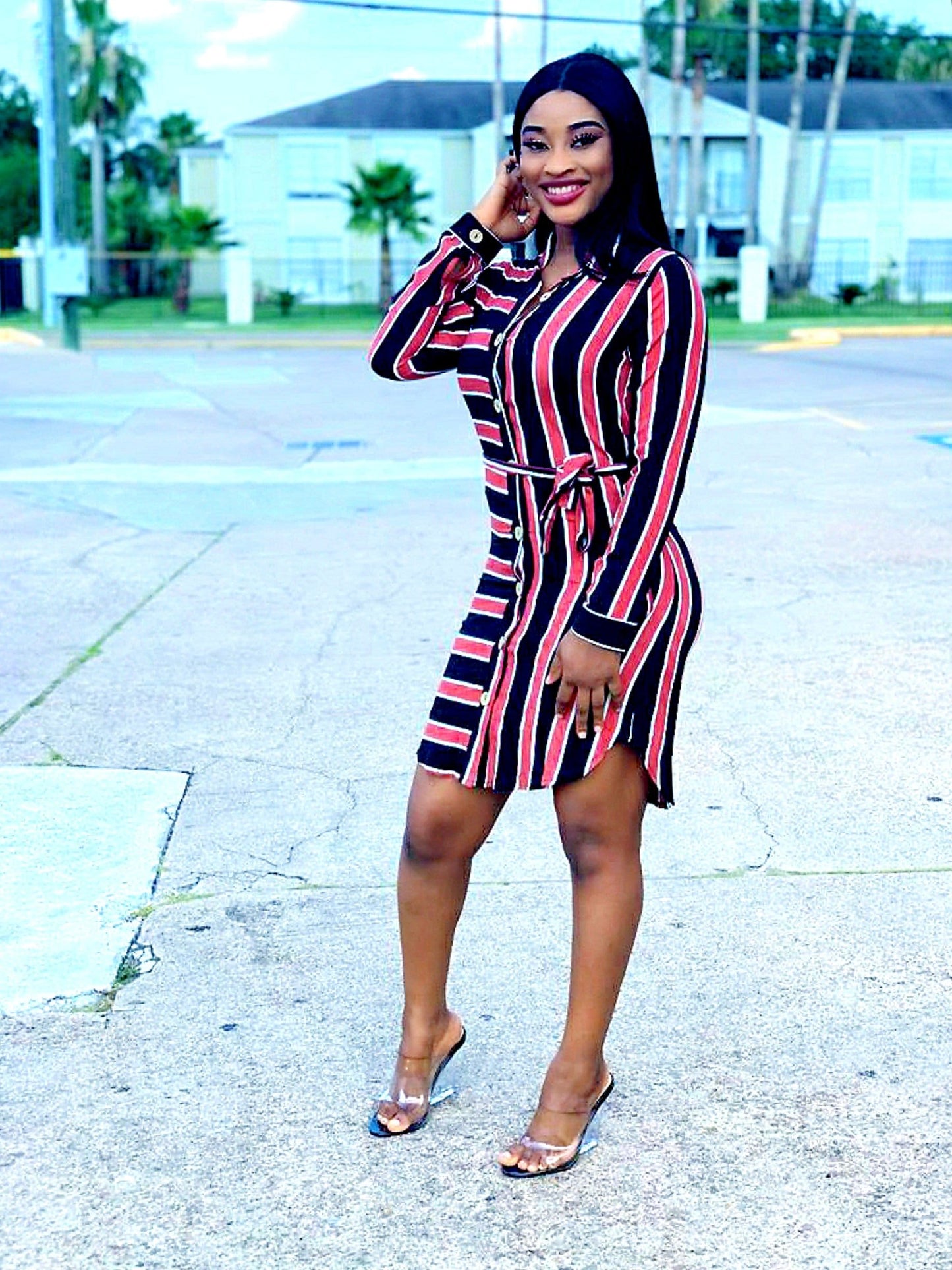 STRIPE ME SHIRT DRESS - MOROCKS