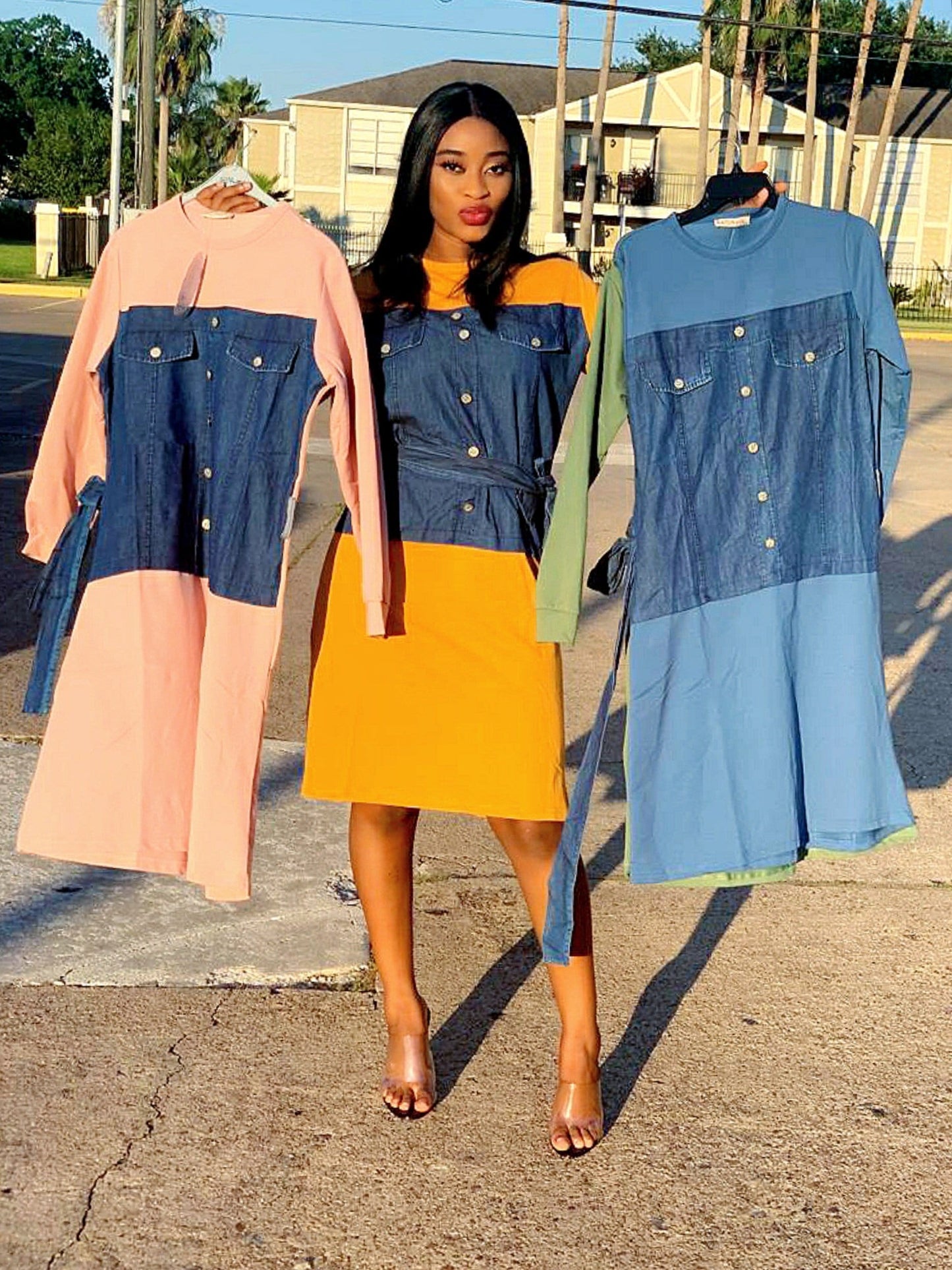 JEAN FABRY DRESS - MOROCKS