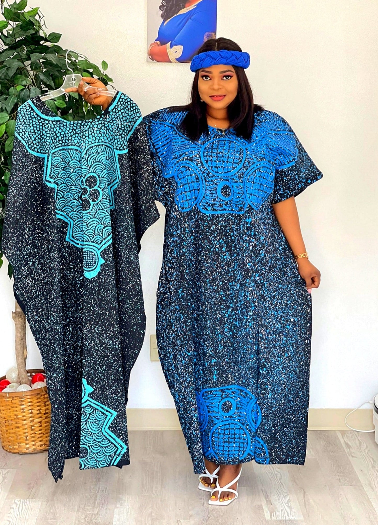 Omolola Adire Kaftan Dress / New Arrivals - MOROCKS