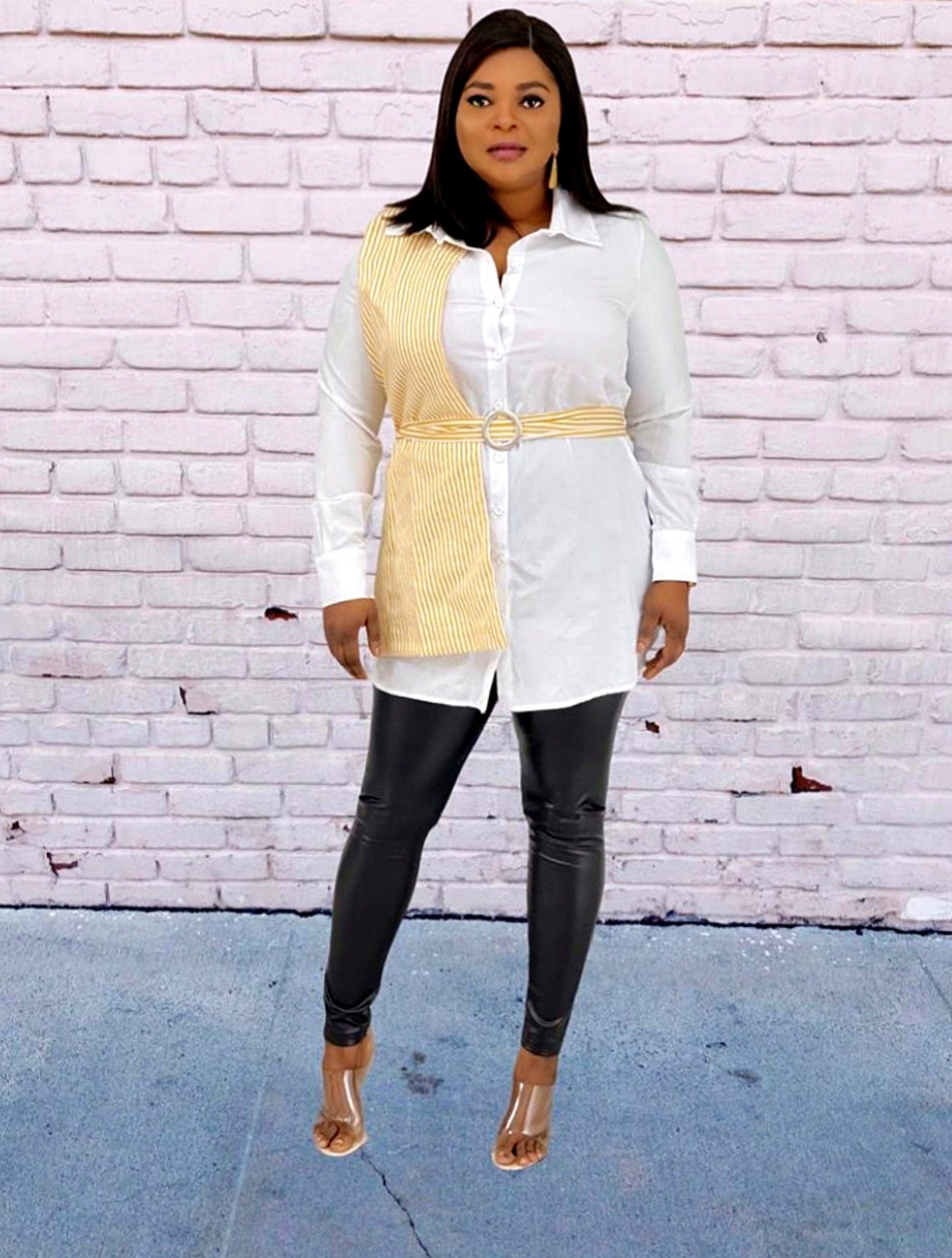 Stripe Cole long Shirt Top