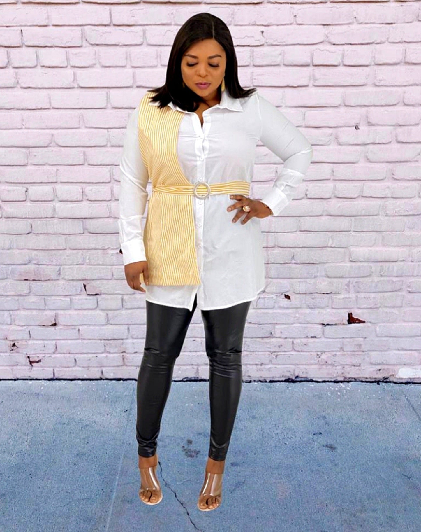 Stripe Cole long Shirt Top