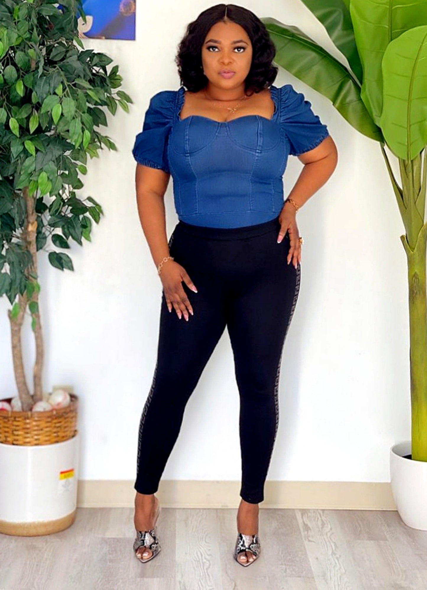 Get It Right Denim Top/New Arrivs