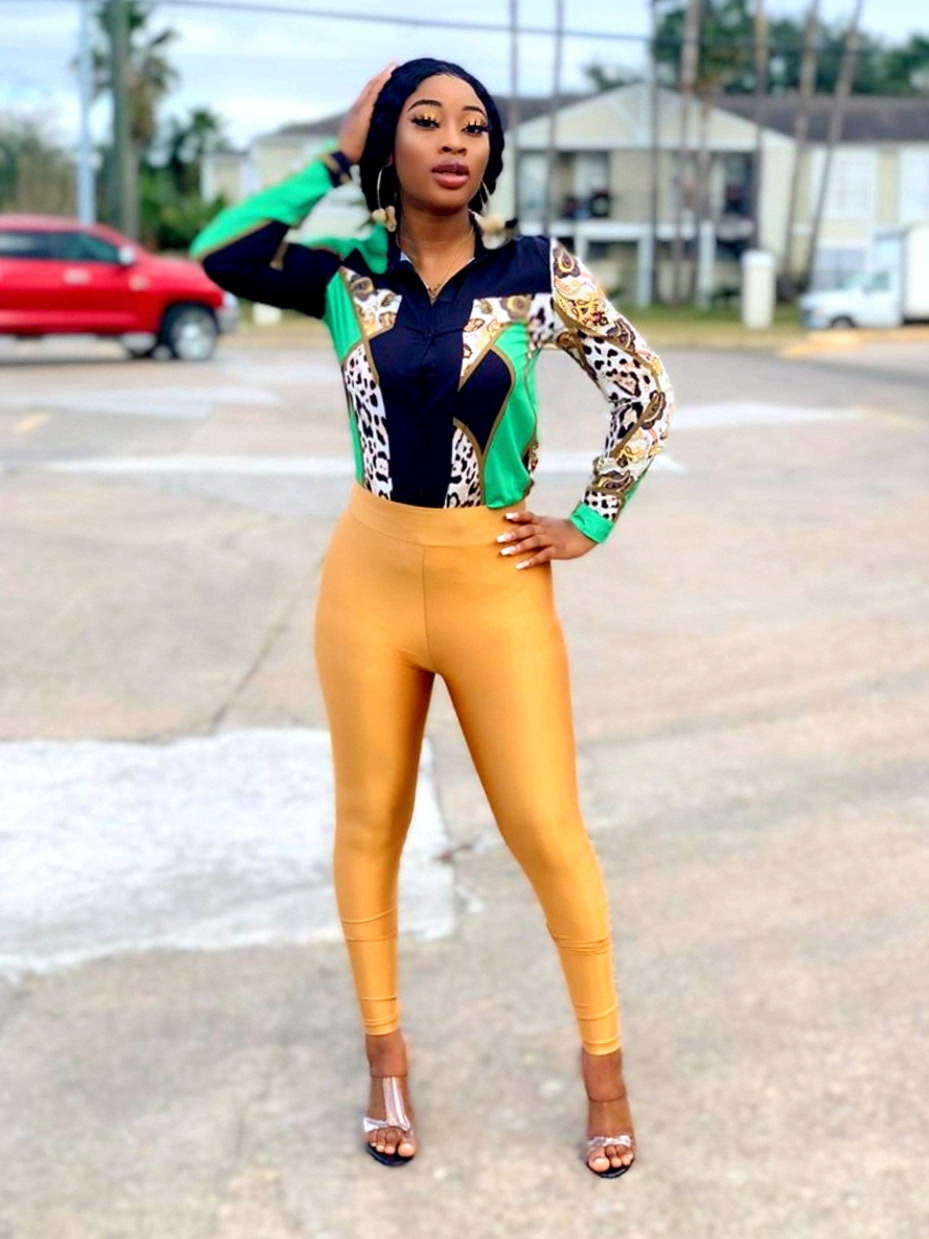 She's a stylist Disco leggings Buttoms - MOROCKS